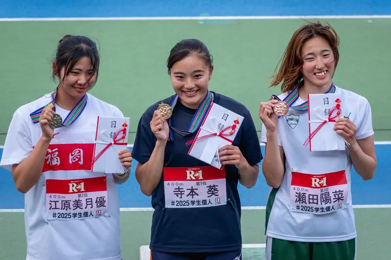 天理大学陸上競技部が「2025日本学生陸上競技個人選手権大会」で好成績