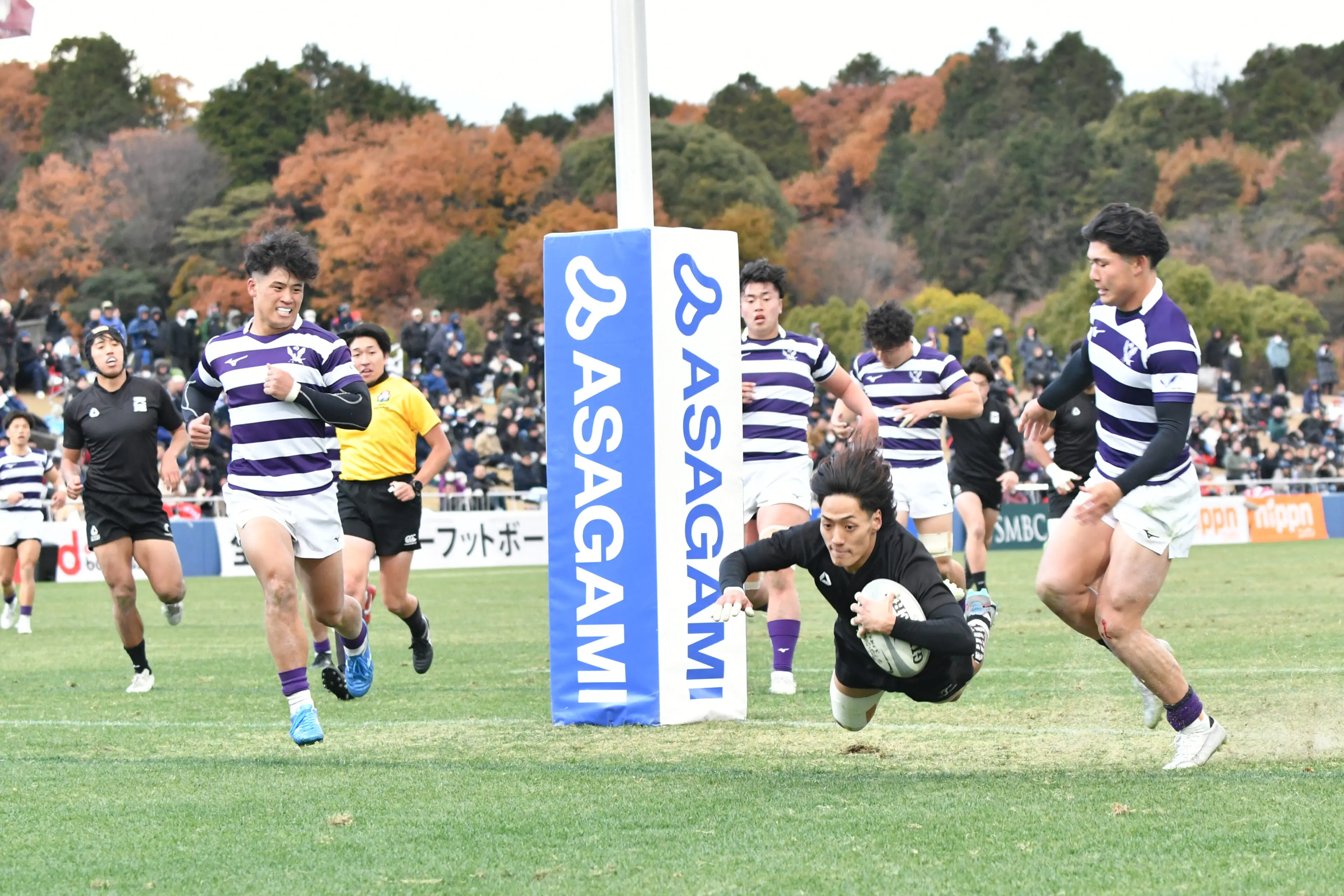 第61回全国大学ラグビーフットボール選手権大会、明治大学との激闘で