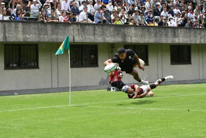 ラグビー部、早稲田大学に僅差で勝利 （2025ラグビースプリング